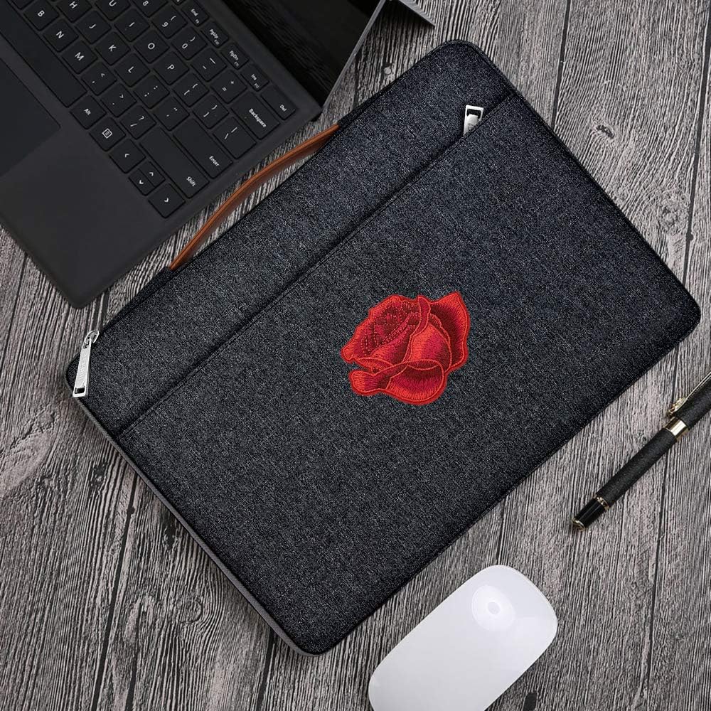 5 шт. наклеек с красной розой, нашивки для одежды, шляп, обуви, вышитые аппликации для ремонта своими руками