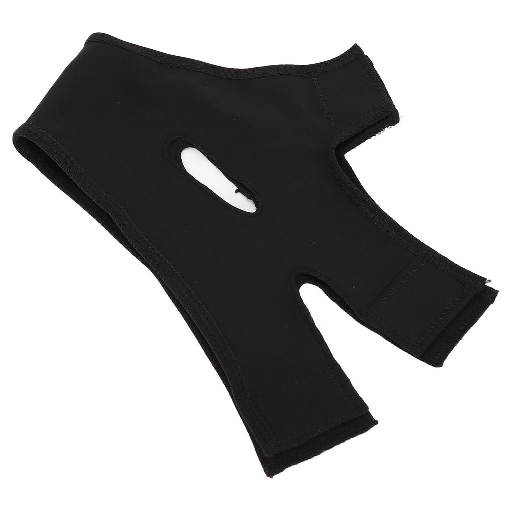 Slimming Face Strap Black Portable Light Weight Massage Breathable V Line Shaping Face Belt M