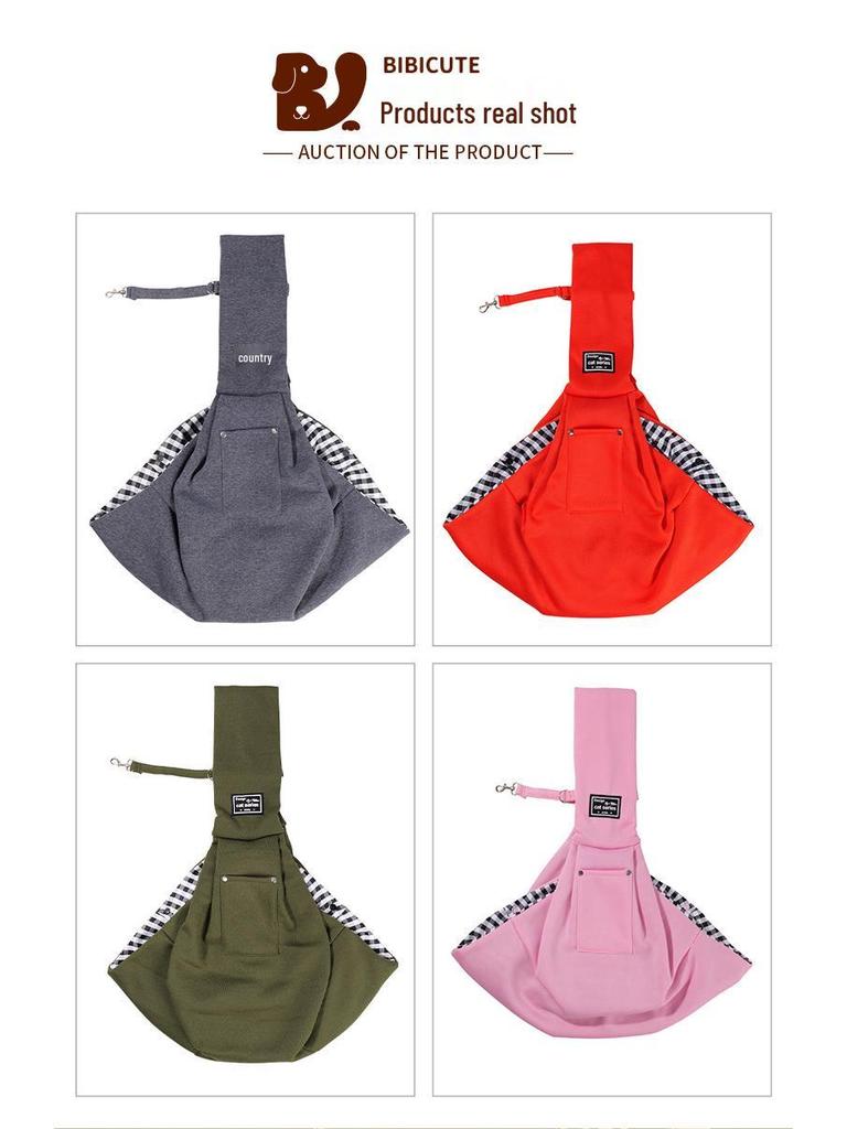 Складная Портативная Однотонная Сумка-Слинг для Маленьких Собак