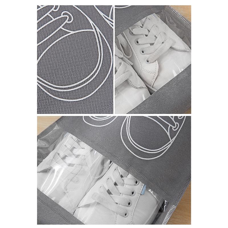 1PC Shoe Storage Bag With Thickened Travel Organizer Non-Woven Fabric Clothing Hanging