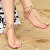 Fashion Boho Style Crystal Multilayer Foot Chain For Women Summer Beach Barefoot Foot Chain Jewelry Accessories