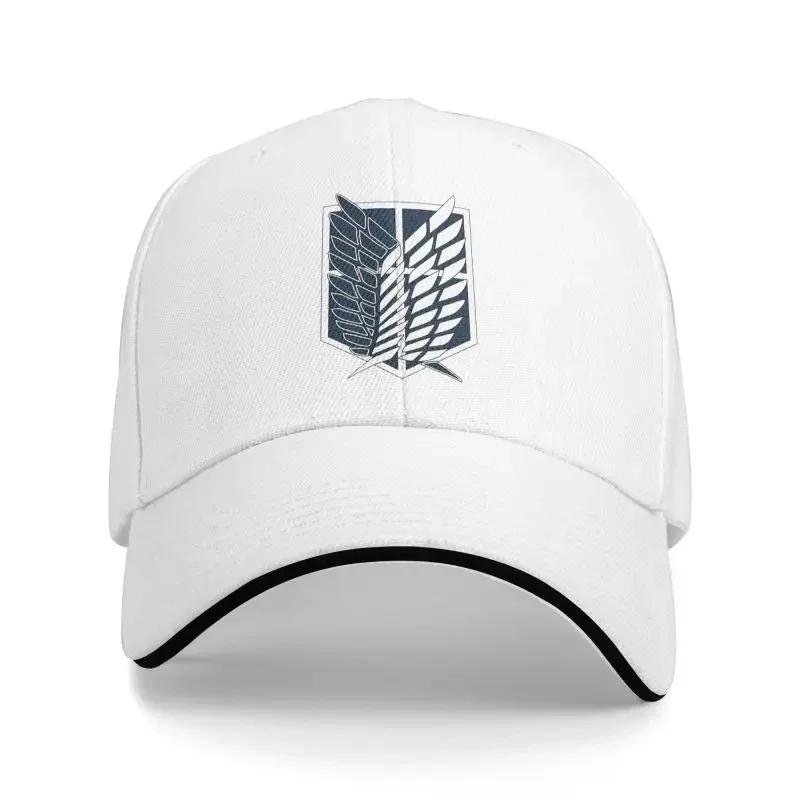 Атака Титанов Принт Сэндвич Бейсболки Крылья Свободы Микаса Snapback Кепки Повседневная Панама Унисекс Регулируемая Кепка