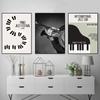 Vintage Gallery Canvas Painting Poster Pictures Music Portraits Various Instruments Jazz Piano Saxphone for Bedroom Home Decor