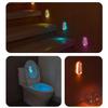 Led Toilet Motion Sensor Light 2In1 Rgb Night Light Rechargeable 8 Light Modes Waterproof Lamp For Toilet Corridor Step Lighting