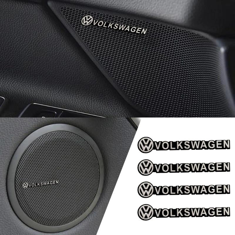 Для VOLKSWAGEN VW Автозвук Декор 3D Алюминиевый Значок Наклейка Аксессуары Для Volkswagen VW R GTI Golf Beetle Polo