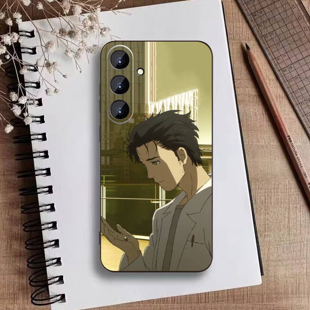 Чехол для телефона T-Rintaro Okabe STEINS DATE Для Samsung Galaxy A73,A72,A71,A70,A52,A51 Другие Мягкий Черный Чехол