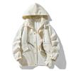 Men's Spring and Autumn Hooded Workwear Trendy Windbreaker Casual Jacket Fake Two Loose Jackets
