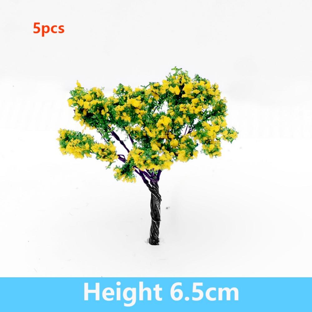 5pcs 6.5cm Miniature Fairy Garden Tree Mini Craft Micro Landscaping Decor Outdoor Adventure Camping