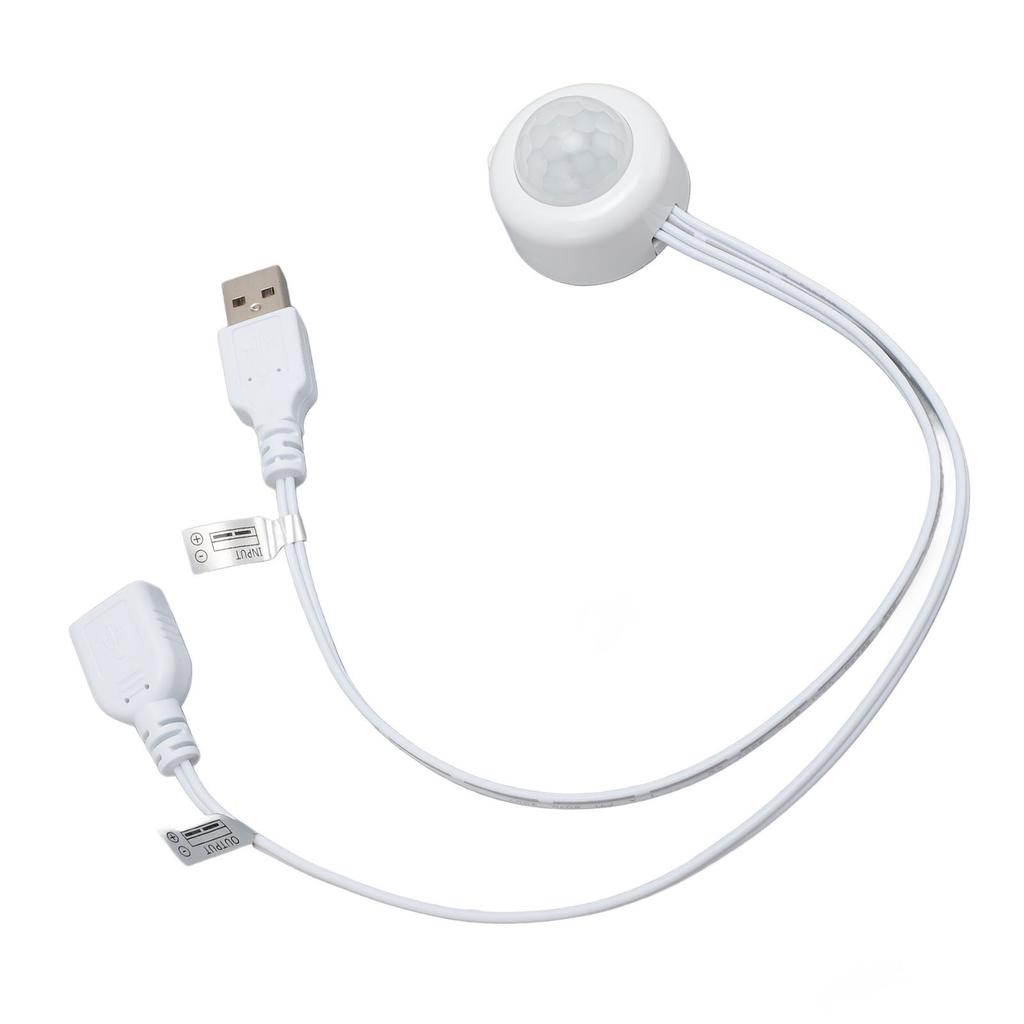 PIR Motion Activated Sensor USB Interface Plug and Play 5V to 24V Infrared Sensor Controller for Light Control