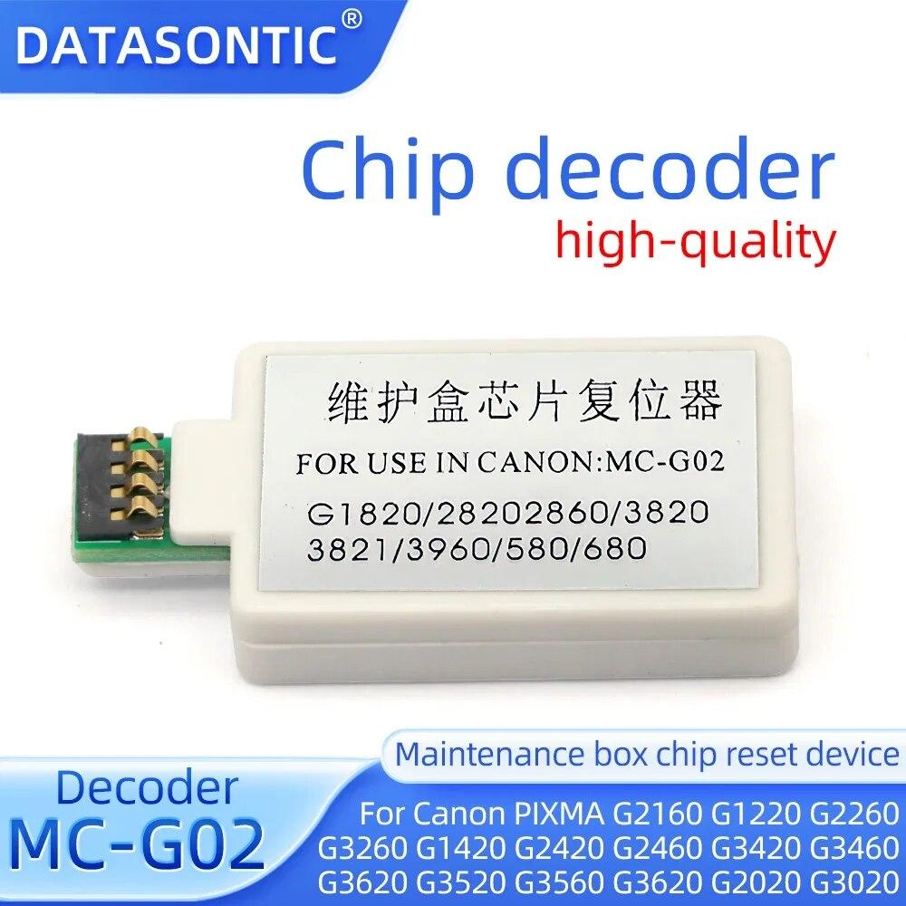 MC-G02 Чип для обслуживания резервуара для Canon G1520 G2520 G2560 G3520 G3560 G3620 G3660 G1020 G2020 G3020 G3060 декодер 1 шт.