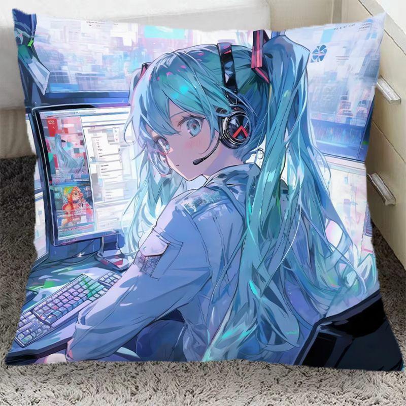 Периферия Hatsune Miku Двумерная подушка Общежитие Анимация Подушка для спальни Подушка для дивана в гостиной Подарок на день рождения
