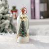 Рождественская елка Послание в бутылке Записываемая голосовая открытка с пробкой Праздничное украшение Стеклянная бутылка с заснеженной сценой Праздничный подарок для семьи