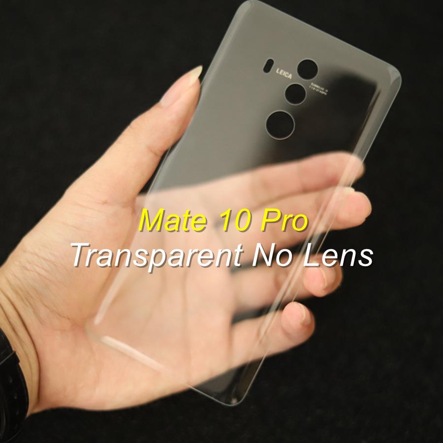 Прозрачное стекло для Huawei Mate 10 20 30 Pro, задняя дверь с аккумулятором и объективом камеры