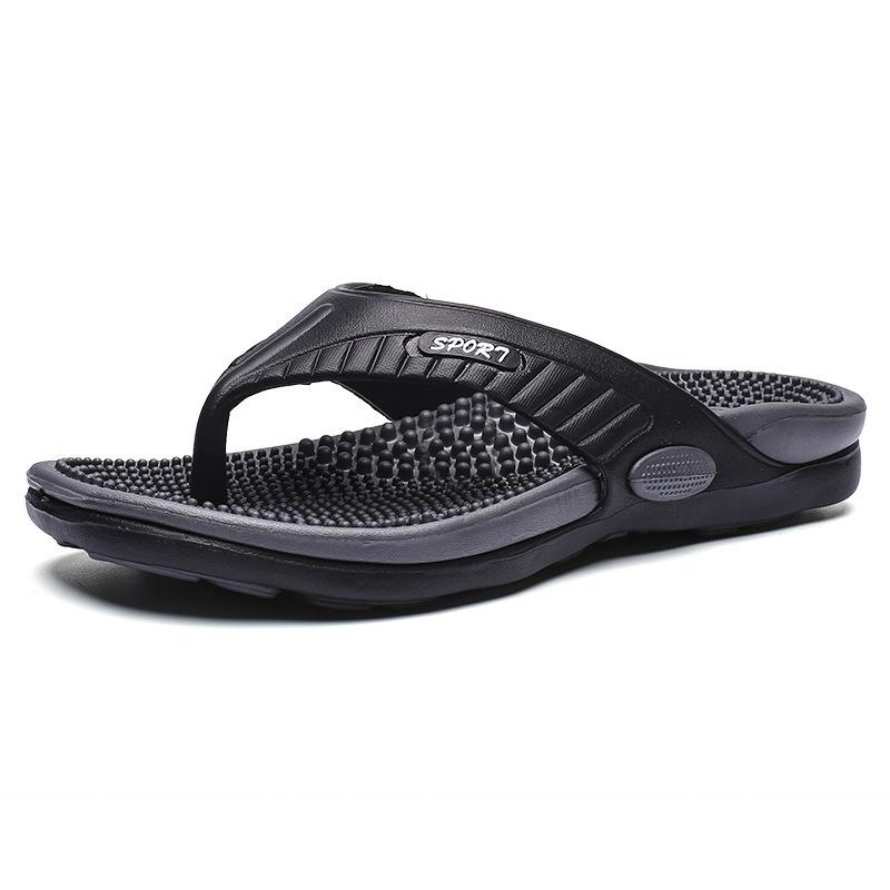 Foreign Trade Export Large Size Cool Slippers Men's Flat Bottom Home Slippers Wear Light Non-slip Flip-flops Casual Beach Shoes