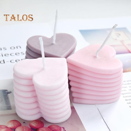 3D Сердце свечи Форма Силиконовая форма Сердце любви с прозрачной текстурой День святого Валентина эпоксидная смола художественные поделки для шоколадного торта мыло свечи изготовление