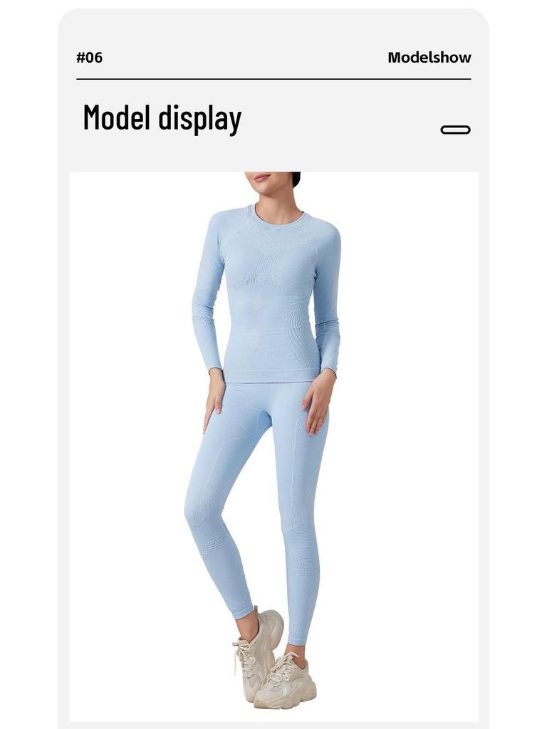 Женский быстросохнущий вязаный компрессионный базовый слой для велоспорта