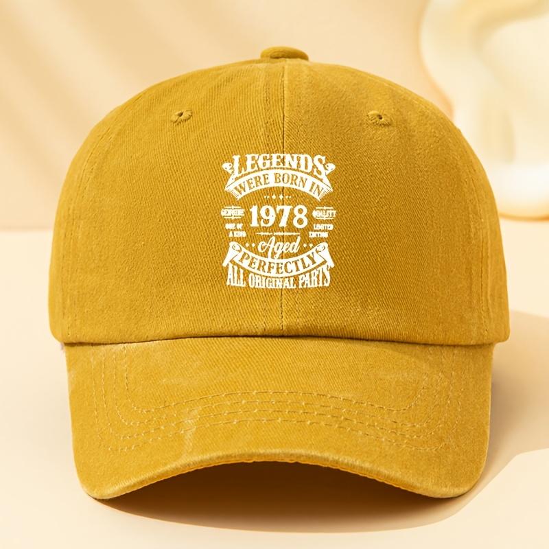 LEGENDS Print Baseball Cap Unisex Fashion Versatile Hat Classic Retro Washed Outdoor Lightweight Curved Brim Cap Trucker