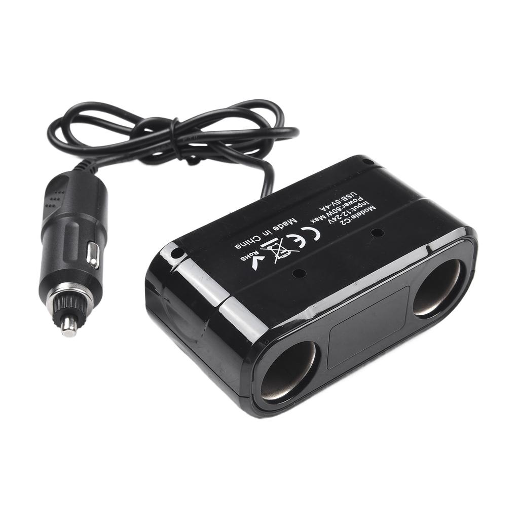 Разветвитель питания QC USB Автомобильное зарядное устройство Спецификации выхода