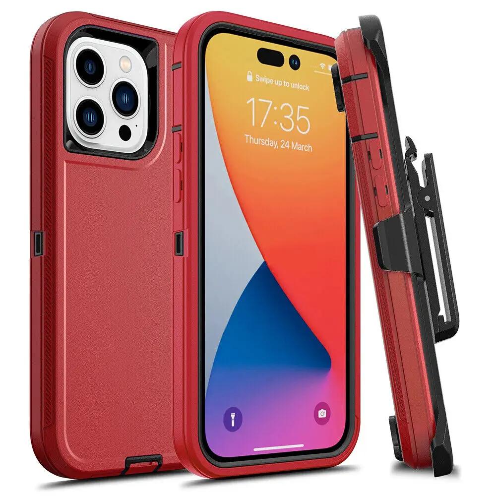Прочный защитный чехол Otter Box Defender для iPhone 16 Pro Max 15 14 13 12 11 16E, ударопрочный, прочный чехол с зажимом для ремня