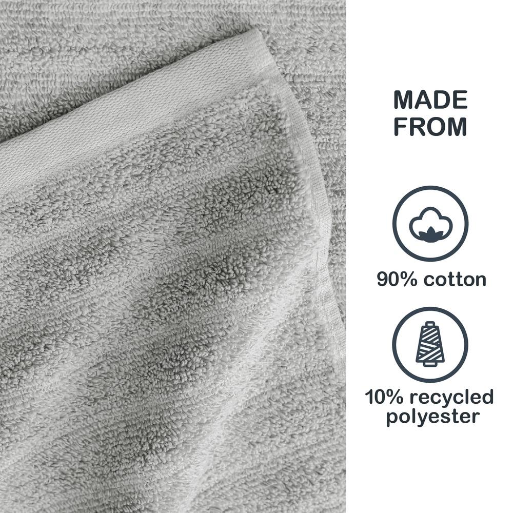 Performance Textured Bath Towels 2 Pack Quick Dry Soft Cotton Absorbent Lightweight Durable Fade Resistant Machine Washable