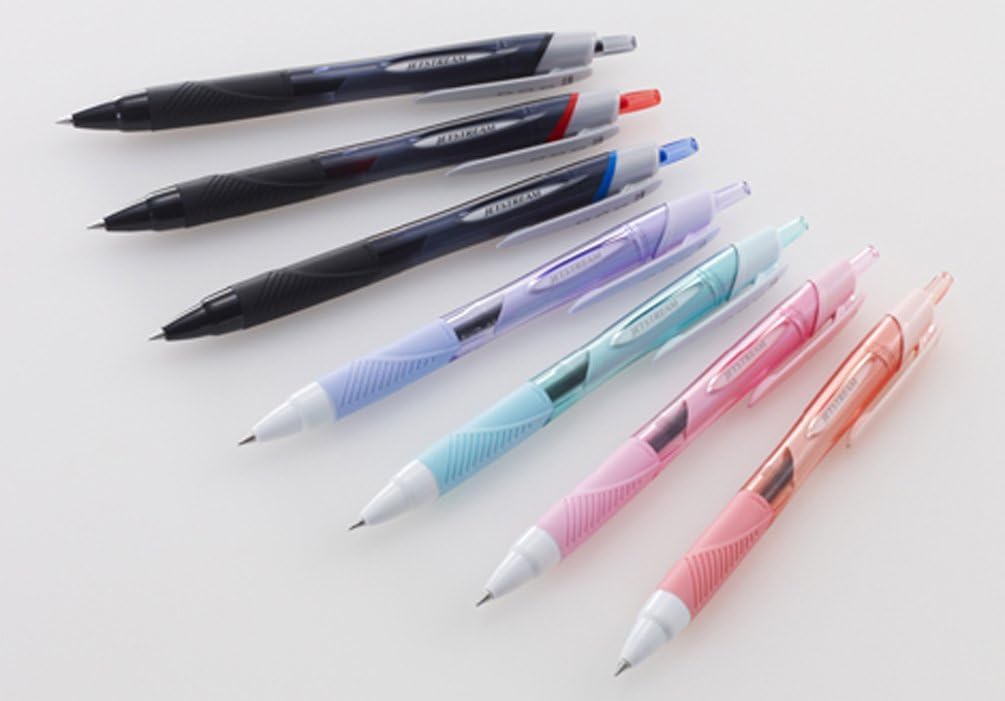 Шариковые ручки Mitsubishi Pencil Jetstream Easy to Oil-Based, набор из 10 штук, 0,38 мм, черные, пишут, SXN15038.24
