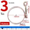 Hand-Tightened Galvanized Steel Hose Clamp for 2.5-3 Inch Pipes