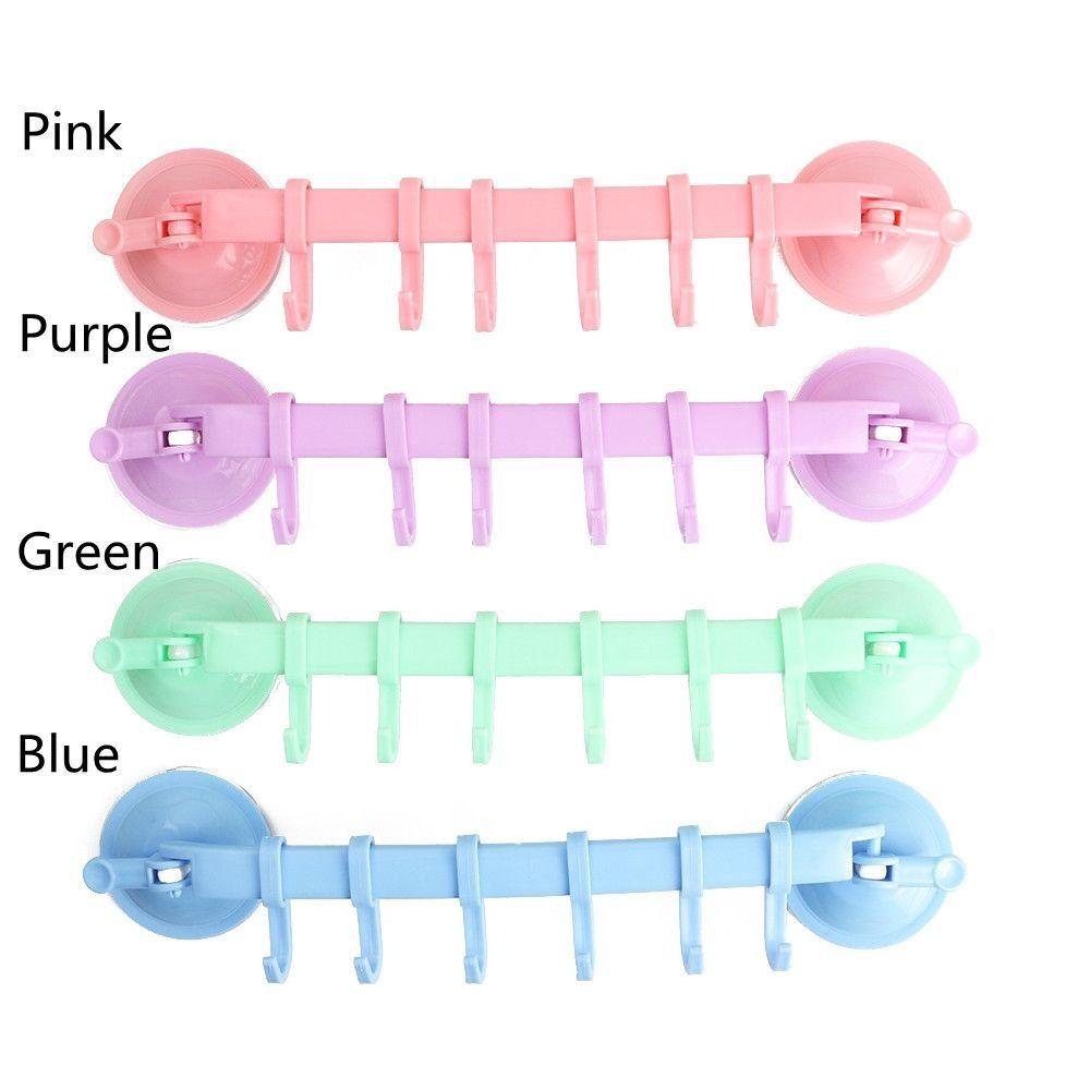 Полка для полотенец для ванной комнаты и кухни, регулируемая вакуумная присоска, держатели для хранения, крючки, регулируемая вешалка для крючков