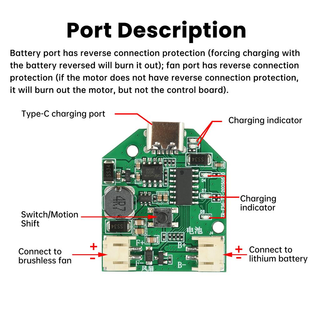 3.7V to 5V 7V 9V 12V Boost Board 4 Gear Adjustment Fan Motor Speed Controller USB Recharge Fan Circuit Governor Step Up Module