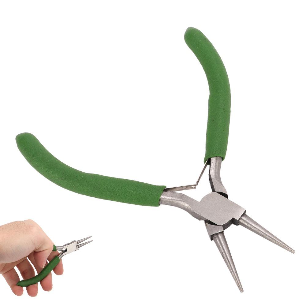 Carbon Steel Round Nose Pliers Nonslip Handle Wire Looping Pliers  Precise Wire Looping