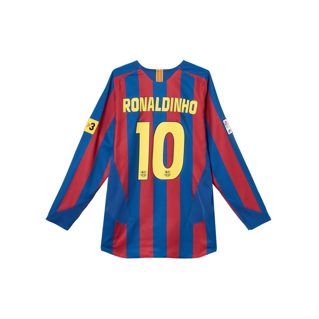 Nike ФК Барселона Роналдиньо 2005/06 Реплика с длинным рукавом Красный/Синий Мужские Топы HQ1462-471