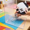 Accurate Acrylic Stamp Block Positioner Clear Grid Lines Multifunctional Tool for Ink Pad Card Scrapbooking
