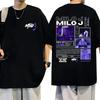 Толстовки Milo J Мерч Milo J Футболка Мода Женская Мужская Новый Дизайн Одежда Графический Принт Хлопковая Футболка Повседневная