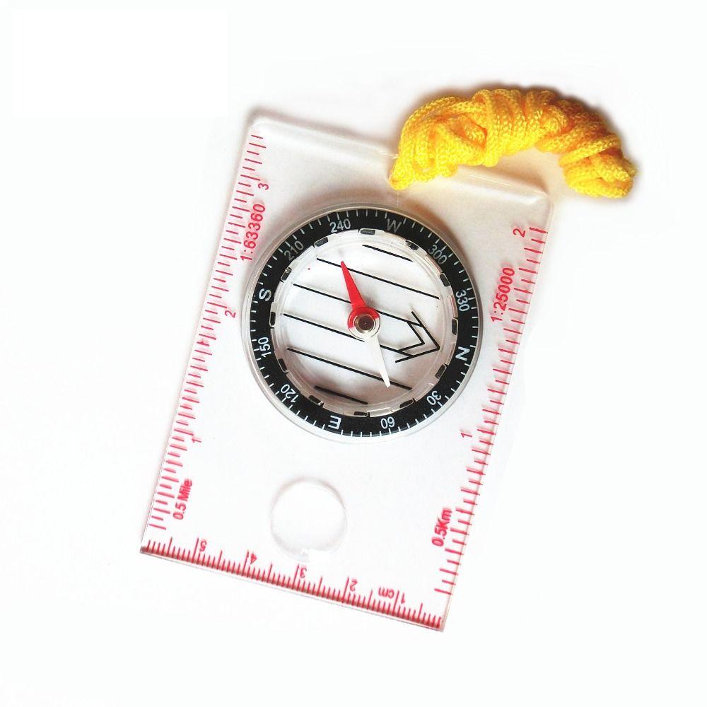 Scale Ruler Orienteering Thumb Compass Outdoor Navigation Compass Map Reading Scouts Compass Ruler