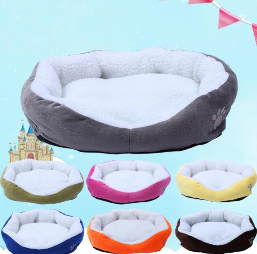 50*40 см мягкий флисовый кошачий домик, зимняя кровать для собаки, коврик для щенка, теплая кровать для домашних животных P для маленьких домашних животных