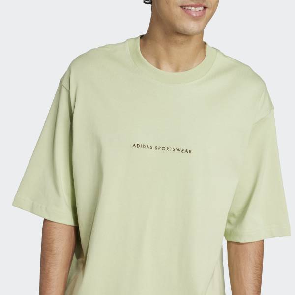 adidas Футболка унисекс из хлопка JJ3970 Футболка с графическим принтом Cord Doodle Camp
