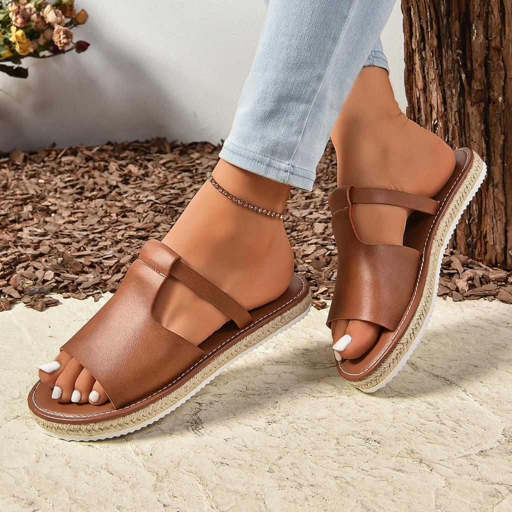 Модные женские тапочки 2024 года, новые летние сандалии, нескользящие мягкие туфли на плоской подошве, женские удобные пляжные тапочки, шлепанцы, женские Zapatos De Mujer
