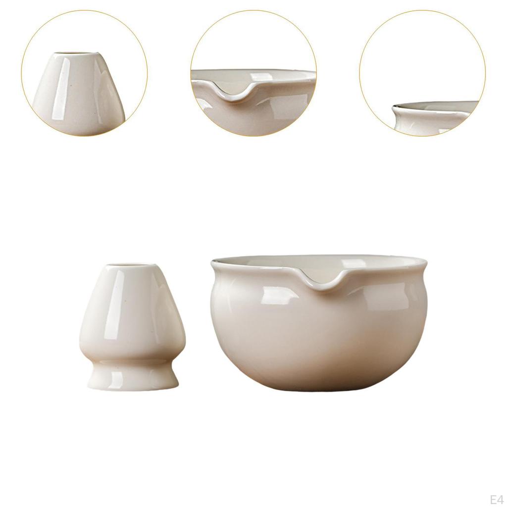 Коллекция японских чаш для матча с подставкой для венчика для ценителей чая