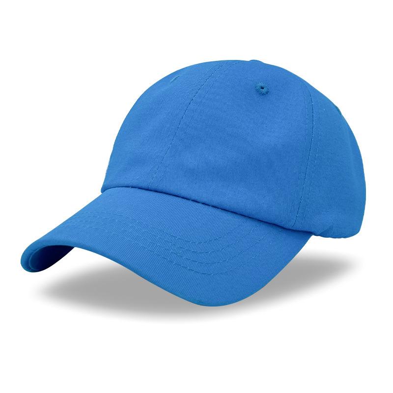 Women's Cotton Soft Top Baseball Cap Spring and Summer Sunscreen Cap Male Outdoor Solid Color Light Plate Visor