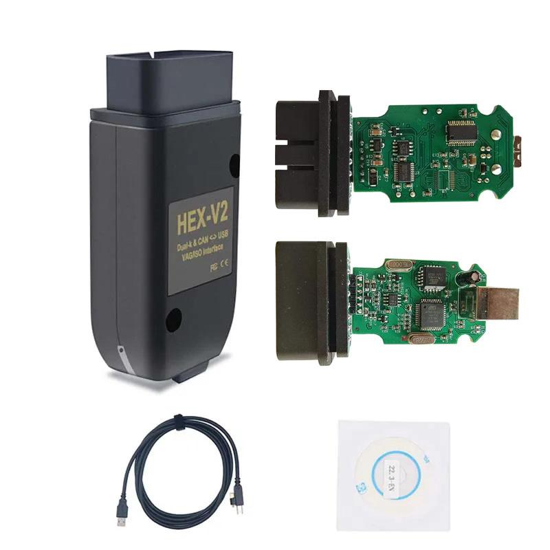 2026 V26.3 VAGCOM Диагностический Интерфейс HEX V2 CAN Шина OBD2 Сканер Профессиональный Инструмент для Диагностики Неисправностей Автомобилей VAG