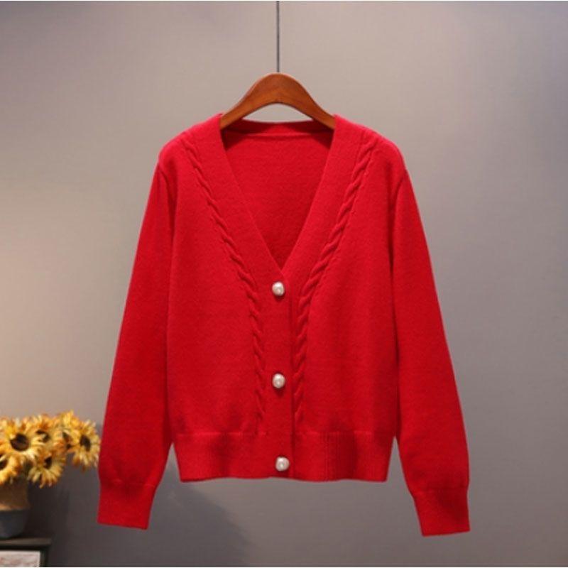 Женский повседневный кардиган свитера зима осень открытый спереди свободный на пуговицах V-образный вырез свободный мягкий трикотажный пиджак пальто для женщин однотонный кардиган куртка