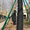 Черные Тканевые Защитные Обертки для Деревьев Дышащие Обертки для Деревьев Защита Деревьев для Зимней Защиты и Сохранения Растений
