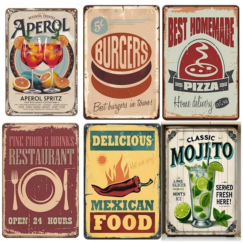 D Flat Universal Design Iron Sign Featuring Classic Style Elements and Advanced Protective Coating for Wall Display