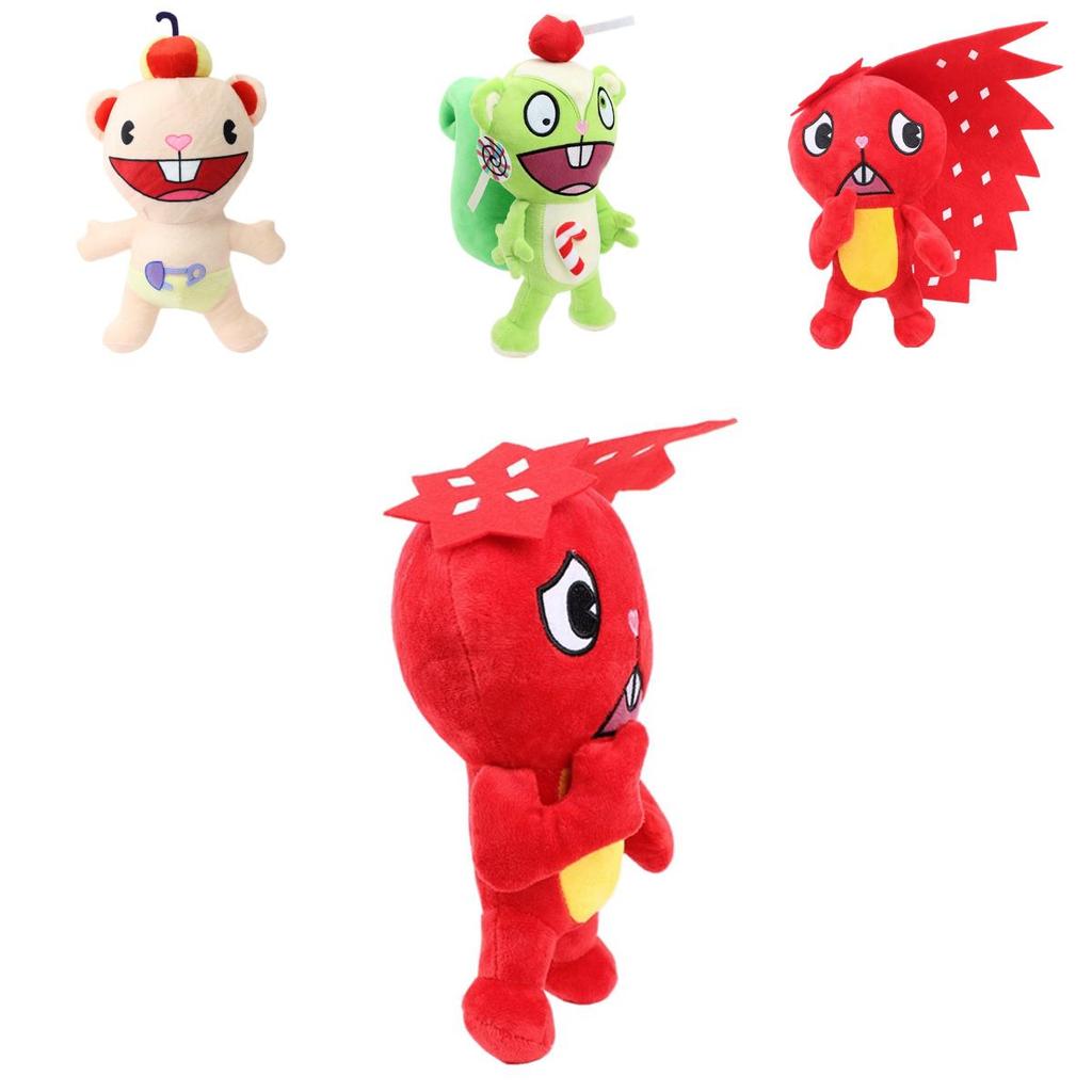 Очаровательная плюшевая игрушка Флиппи, ультрамягкий короткий плюш, военный медведь, Happy Tree Friends