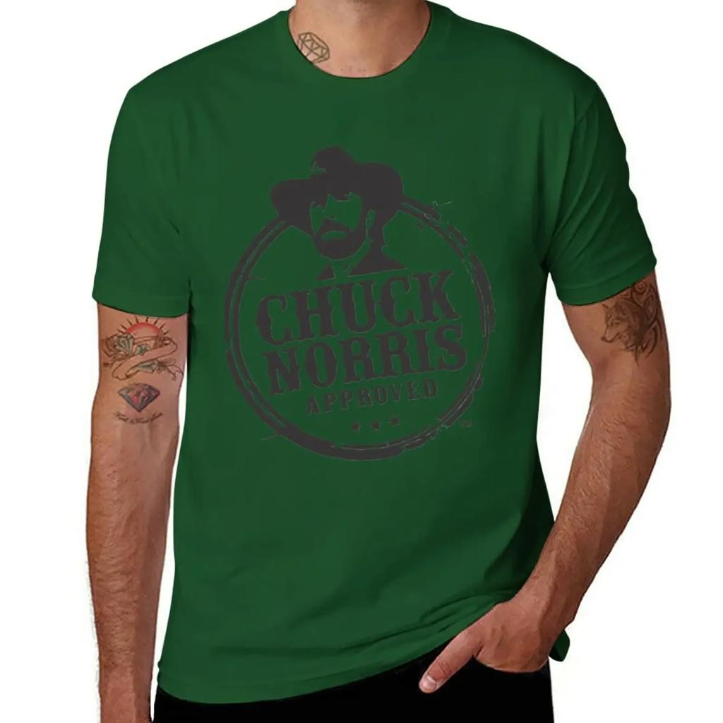 Chuck Norris T-Shirt korean fashion Short sleeve tee boys whites fruit of the loom mens t shirts