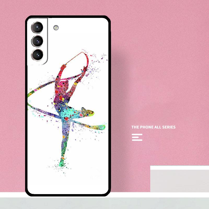 Акварельный чехол для телефона с принтом гимнастики для Samsung Galaxy S25 S26 Ultra S20 S21 S22 S23 S24 S10 Plus S25 FE Чехол Coque