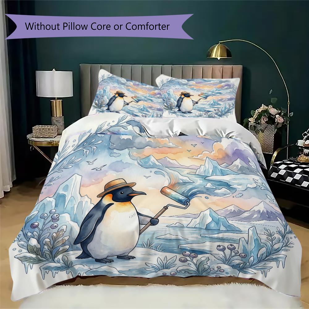 Green Field Soccer Pattern Bedding uilt Set uilt Cover Pillowcase Home Decoration Birthday Gift (1 * duvet cover + 2 * pillowcase without core)