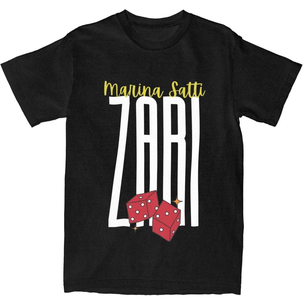 Summer Marina Satti Zari Shirt Merchandise for Men Women Cotton Funny Eurovision Greece Tee Shirt Short Sleeve Clothing