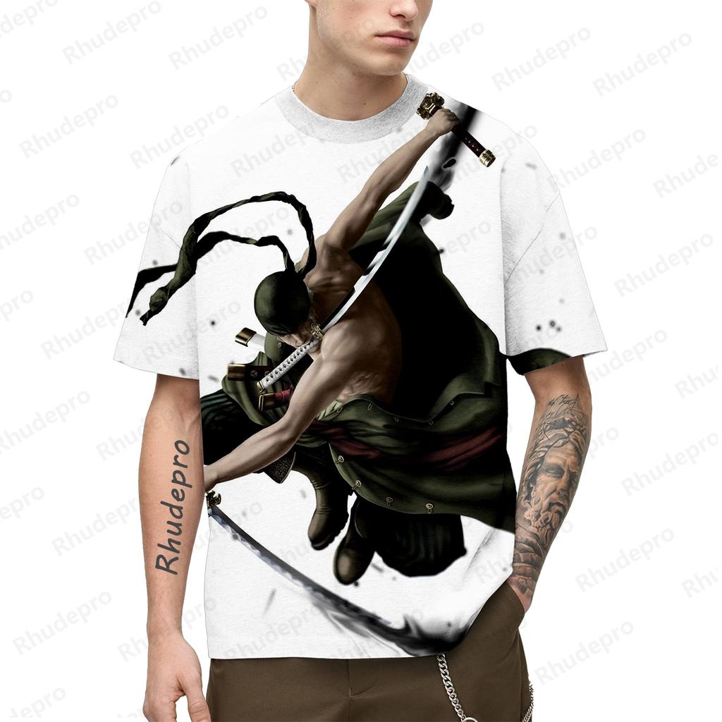 One Piece Популярная аниме-футболка 3d Япония Харадзюку аниме мужская с коротким рукавом косплей Луффи рубашка с принтом футболка мужская одежда топ