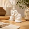 Home Decoration Cat Statue Kawaii Desktop Ornaments Creative Wolf Statue  Living Room