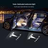 CPSSA1 2Pcs Car Emblem Door Projector Lamps HD LED Welcome Lights For Tesla Model 3 Model Y Model X Model S Cybertruck SpaceX Roadster